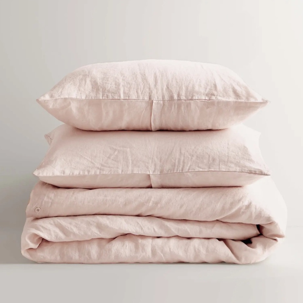Quince European Linen Duvet Cover Queen Set